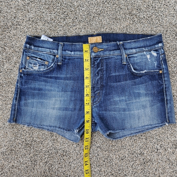 Mother The Dropout Tequila Truth Shorts Denim Cotton Stretch Jeans USA Size 28 - Picture 10 of 13